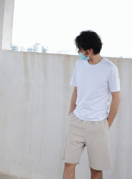 短袖中性白T恤-rnomo中性白T恤